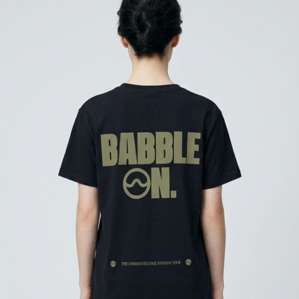 NWOT Lady Gaga Tour Merch Chromatic Ball Babble On. Black Tee Shirt - Size M